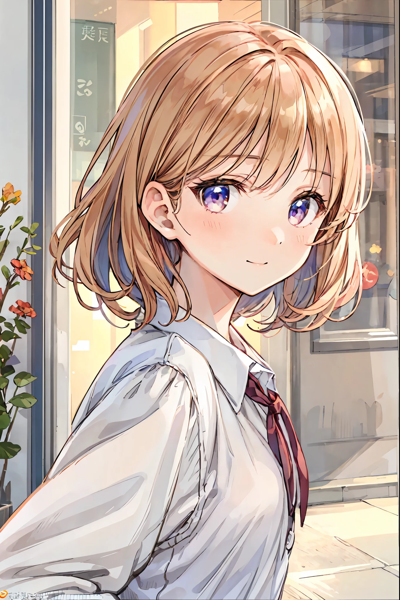  Official Art,  wallpaper,  very detailed, ((( very detailedな目と顔))), Realistic Portrait , ( best quality , Masterpiece,  high definition), ( high definitionスキン: 1.2),  8K ultra HD, Backlight,  background blur , smile,  one woman,  wearing a white shirt,  beautiful women, Attractive and beautiful顔の, Beautiful face and perfect skin, Diffused, Natural Skin Radiance, Attractive and beautiful, Wrapped in golden light, Gorgeous and attractive,  Soft golden hour lighting ,  Natural Beauty Expressive Poses,  Soft Golden Light  ,  attractive girls,  golden background pattern popping out of clothes ,  Dynamic Angle 