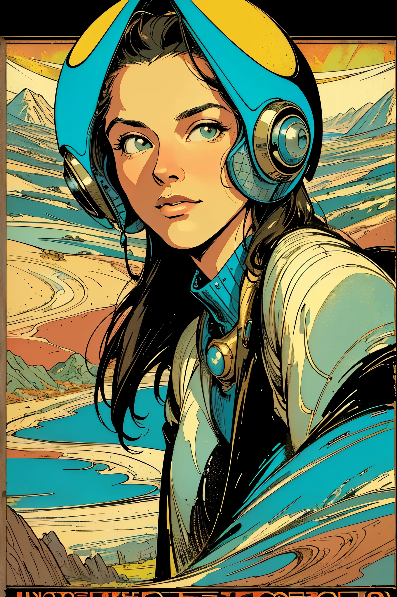 ((( masterpieces in the highest quality))),(((retro vintage sci-fi movie poster))),(((vast landscape))),(((Surreal))),(((Surrealism)))