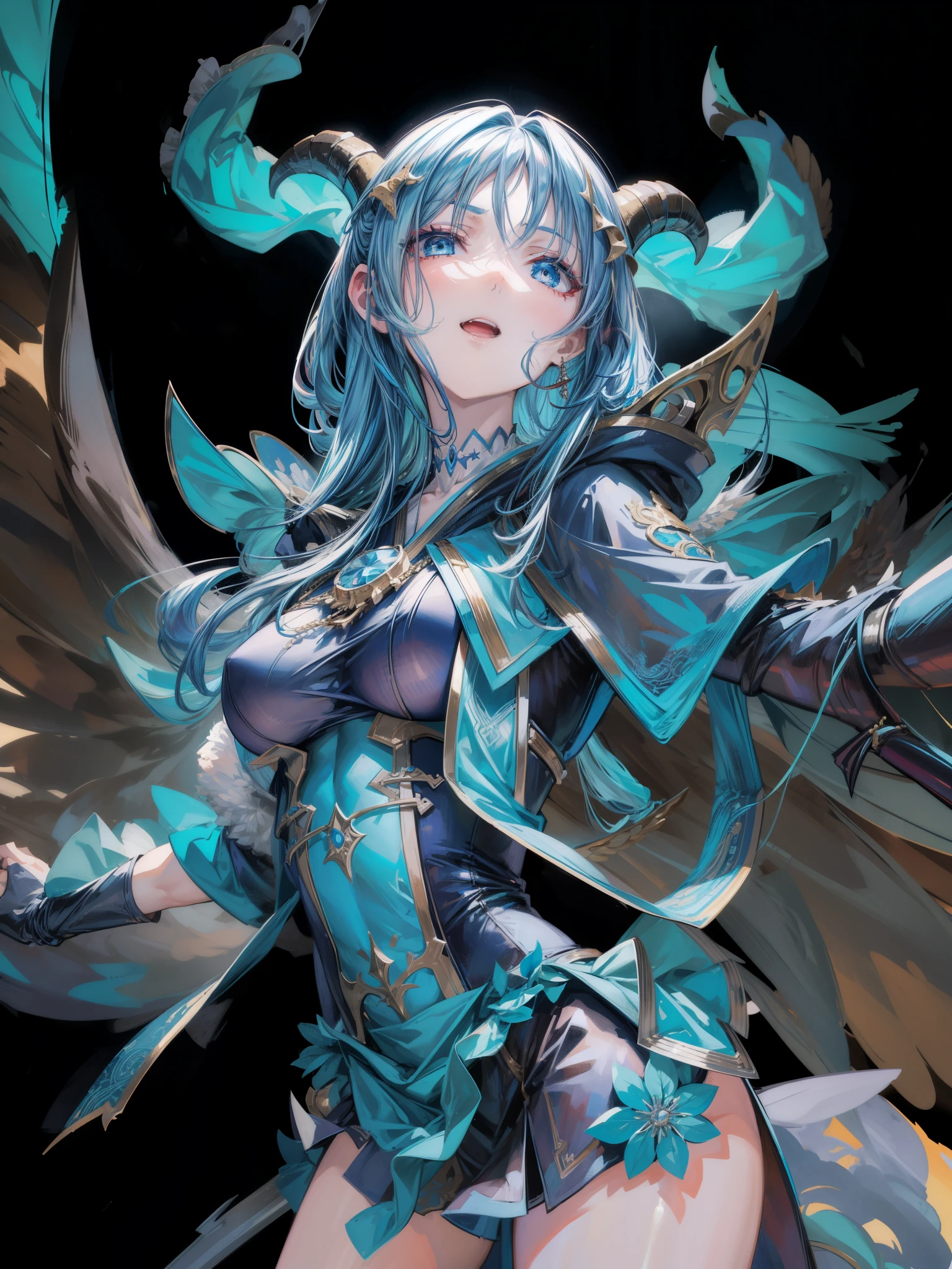 (best quality, masterpiece, colorful, dynamic angle, from below, highest detailed)upper body photo, full body photo, fashion photography of cute mechangel, glowing 4 wings, solo, glowing armor, glowing halo, building, glowing mechanical 4 wings (intricate details, hyperdetailed:1.15), detailed, light passing through hair, (official art, extreme detailed, highest detailed), HDR+