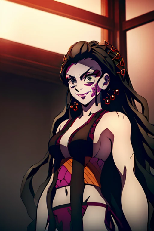 1girl, Daki/Kimetsu no Yaba, full body (full body 1.1.), a demonic girl, is looking at the camera, looking ahead, beautiful waist, white hair, sexy pose, beautiful body (correct anatomy), sexy Japanese clothes, Japanese clothes style, demon geisha, very beautiful face, female face, beautiful body is completely visible, masterpiece, best quality, full height (Body Full 1.1.), beautiful waist, beautiful feet, high quality, highly detailed face, depth of field, HDR, very detailed, Ray Tracing, full body, Dark Fantasy, Demon Tattoo, Ultra Beautiful, beautiful small breasts., 1girl, 独奏, looking at a viewer, black hair, hair ornament, jewelry, closed mouth, green eyes , yellow eyes, Japanese clothes, kimono, makeup, lipstick, slit pupils, glowing eyes, angry, red lips, hair stick, whole body