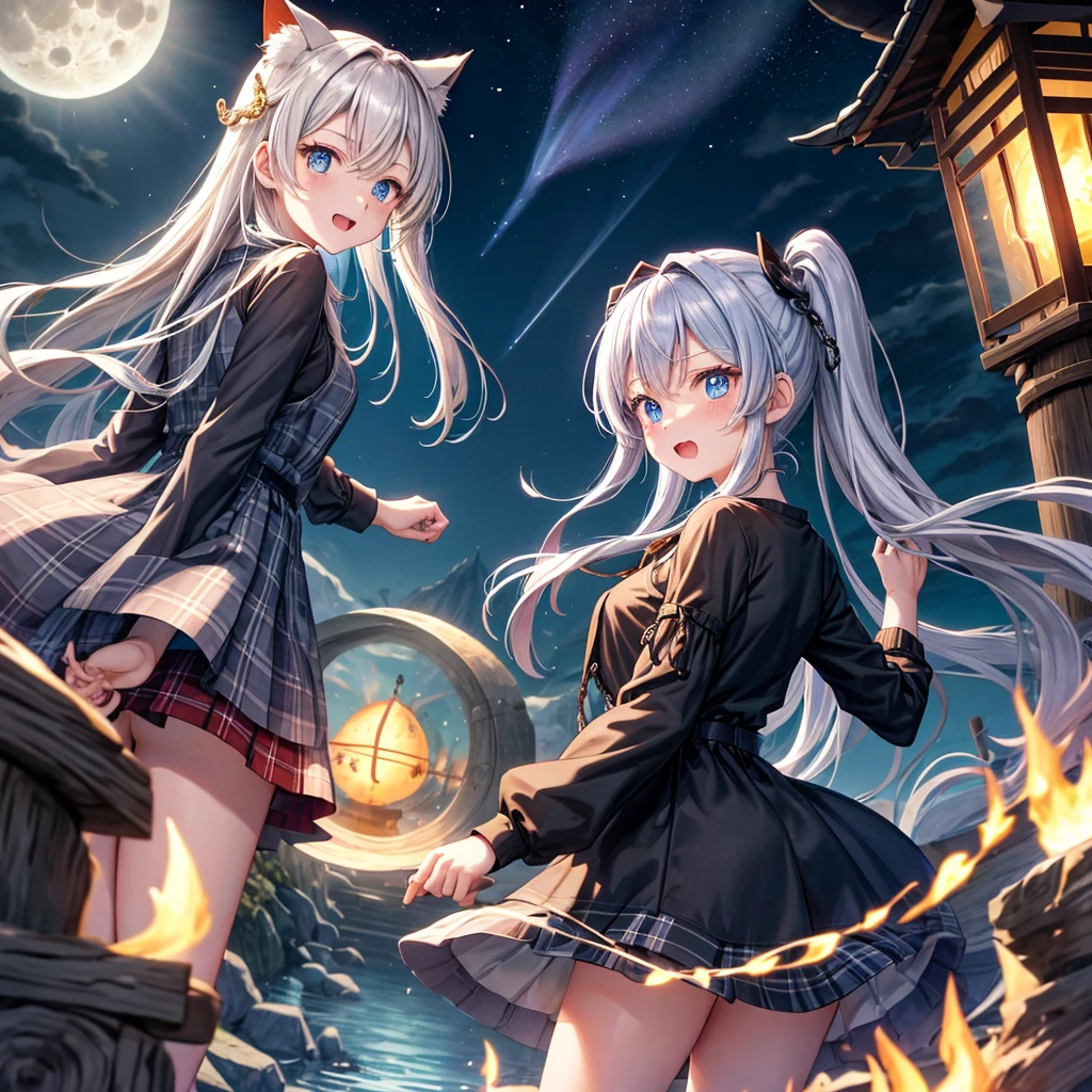 animesque surreal wondrous strange Whimsical absurderes fanciful Sci-Fi Fantasy Dive to the moon