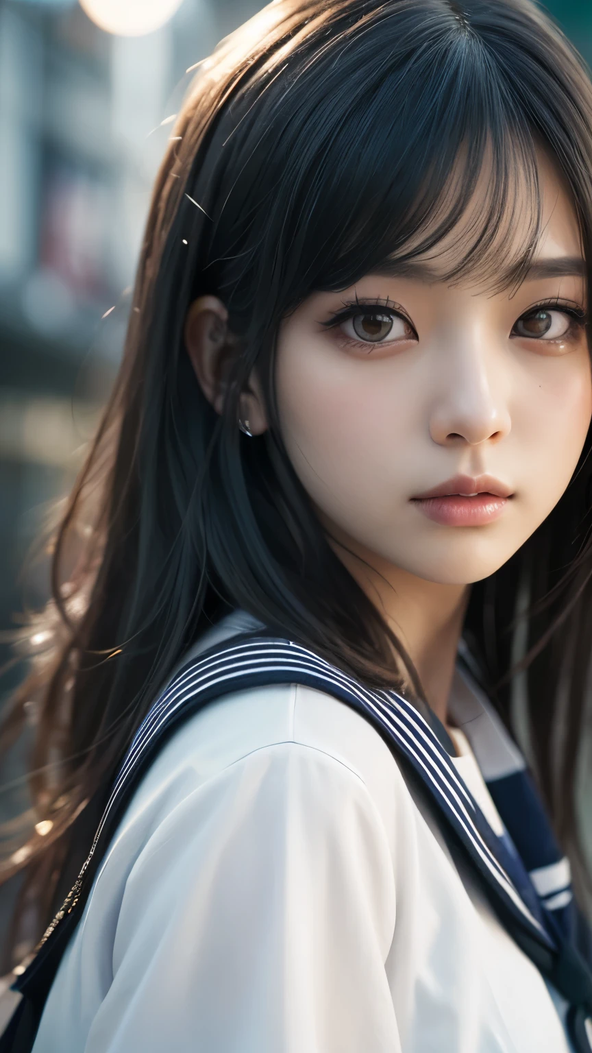 (masterpiece:1.2, Highest quality), (Realistic, photoRealistic:1.4), Beautiful illustrations, (Natural Side Lighting, Cinema Lighting), Written boundary depth,
Looking at the audience, Front view, 1 girl, 20-year-old, Perfect Face, Symmetrical cute face, Glowing Skin, Leg spread,
(Bob Hair:1.7,blonde), Asymmetrical bangs, Beautiful Hair, Big eyes, Droopy eyes, Long eyelashes, Beautiful and beautiful eyes, Pale pupils,
Beautiful Face, Beautiful clavicle, Beautiful body, Beautiful breasts, Large Breasts, Beautiful thighs, Beautiful legs, Beautiful fingers,
((Quality fabric texture, Brown knitted vest, Short sleeve white collar shirt, Navy Pleated Skirt, Navy bow tie)),
(Beautiful views), evening, On all fours,(Stick your butt out、Leaning forward:1.1), (Embarrassed expression, Superior, Ecstasy face, Climax expression), (((No pants, Genitals are visible))), whole bodyショット,whole body,(8Head to Body), Dark blue socks, Sexy Face,