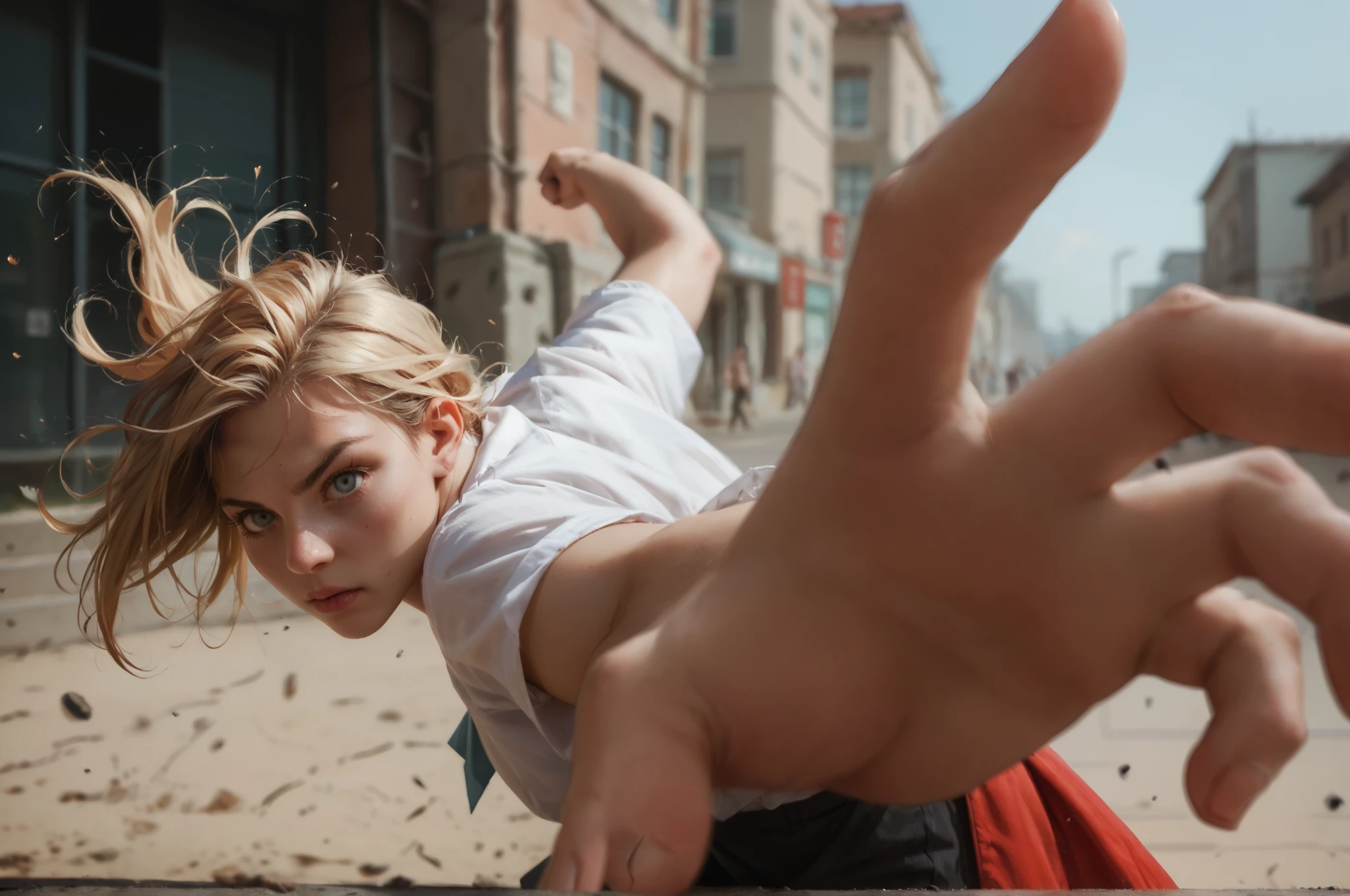 zPDXL,   1 Girl, p3p3      _punch, fist,