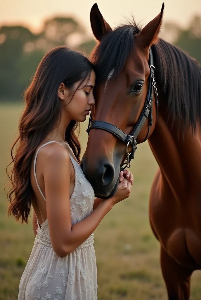 Girl having sex with a horse