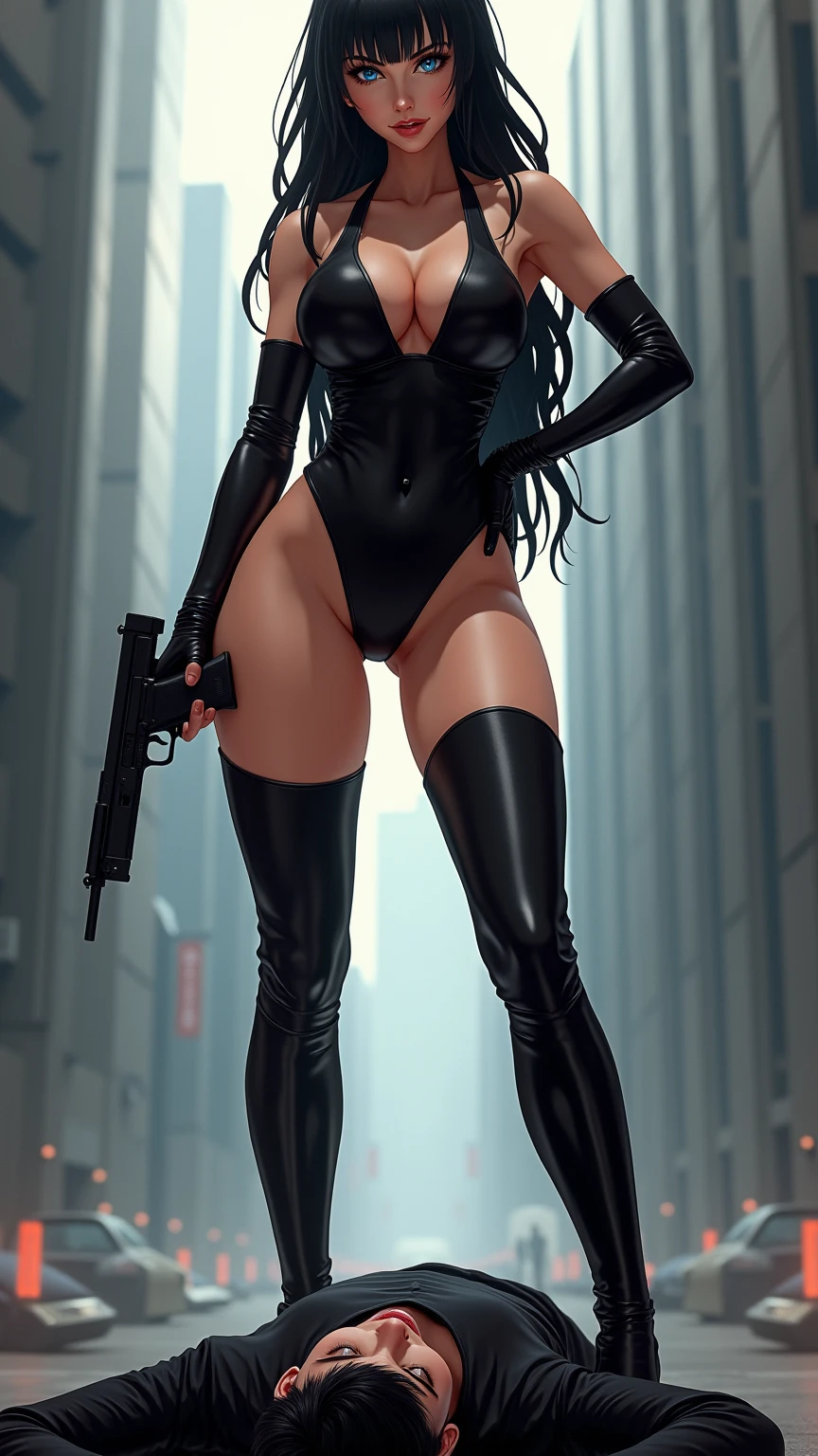 Oh, league of legend, sexy for, wallpapers, detailed eyes, fox ear, (fox tails), a skirt, (long pink fur), medium breasts, Looking at_It is shown in_Looking atl espectador, short_Hair, gloves, belly button, fail, Blue_there are eyes, Eternal, full_body, weapon, Footwear, Necklaces, ?????_gloves, pulp, hooded, Hair_overcome_Yoon_there are eyes, cultivator_above, hoodie, ?????_pants, sneakers, cut_Jacket, cyber punk character, cut_hoodie