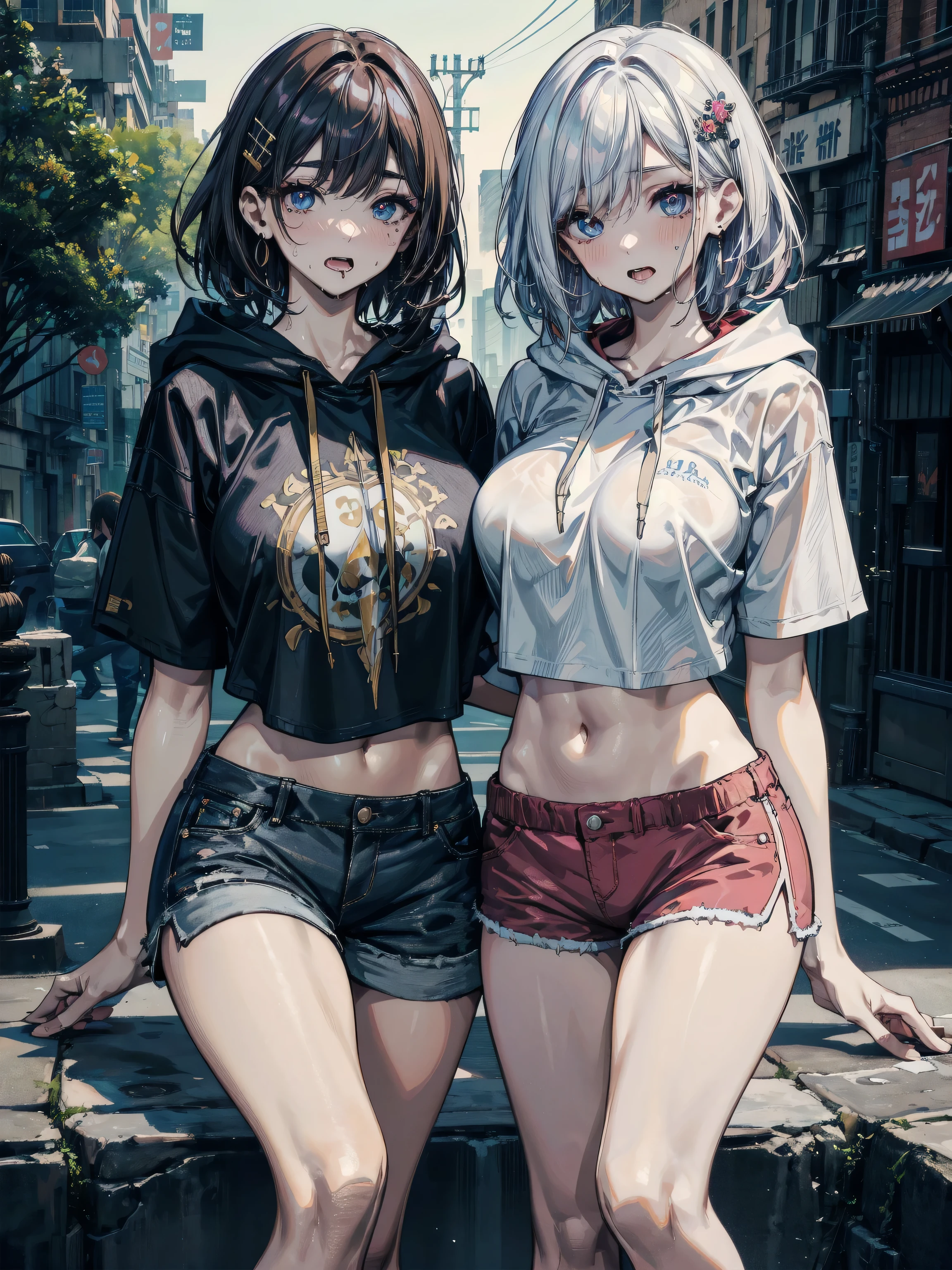 ((masterpiece)), ((best quality)), (ultra-detailed), ((extremely detailed)), 4K, (8K), best quality, a beautiful woman, ((beautiful light gray hair)), shiny hair, ((bob cut)), light blue eyes, freckled skin, flushed cheeks, 20 years old,
(masterpiece:1,2, best quality), (magazine cover), (colorful Magazine cover abundant with text), vibrant, eye-catching paintings, Comic cover style, glamorous, enticing, stylish, chic, high-fashion, captivating, elegant, trendy, fashionable, radiant, attention-grabbing, dazzling, sophisticated, stunning, dramatic, bold, Featured is Astrid Lim, ((Her physique boasts a slim, athletic frame, with an hourglass figure, waist, elongated, toned legs, ample, peachy derrière, and well-sculpted muscles)), (((Her C-cup size breasts and flat abdomen further accentuate her active lifestyle))), ((Her skin tone is a radiant mix of natural fairness and American sun-kiss)), highlighting her natural beauty, (((She wears a Guess neon-colored bikini top that adds a pop of color and showcases her toned upper body, paired with high-waisted Levi's denim shorts))), perfect for a casual beach day yet trendy enough for a pool party, Her Steve Madden platform sandals add height and are easy to slip on and off at the beach, She carries a JanSport classic backpack, perfect for a day at the beach, emphasizing her natural beauty, adding to her beach-ready look, She wears a simple bracelet and ring from Pandora, and a gold belly chain from Forever 21 to highlight her flat abdomen and add a sexy touch to her look, reinforcing her outgoing personality, The occasion is a Summer Break wild in Miami, (exceptionally detailed:1.3), , super fine, (((solo, 1girl))), ((from the side))