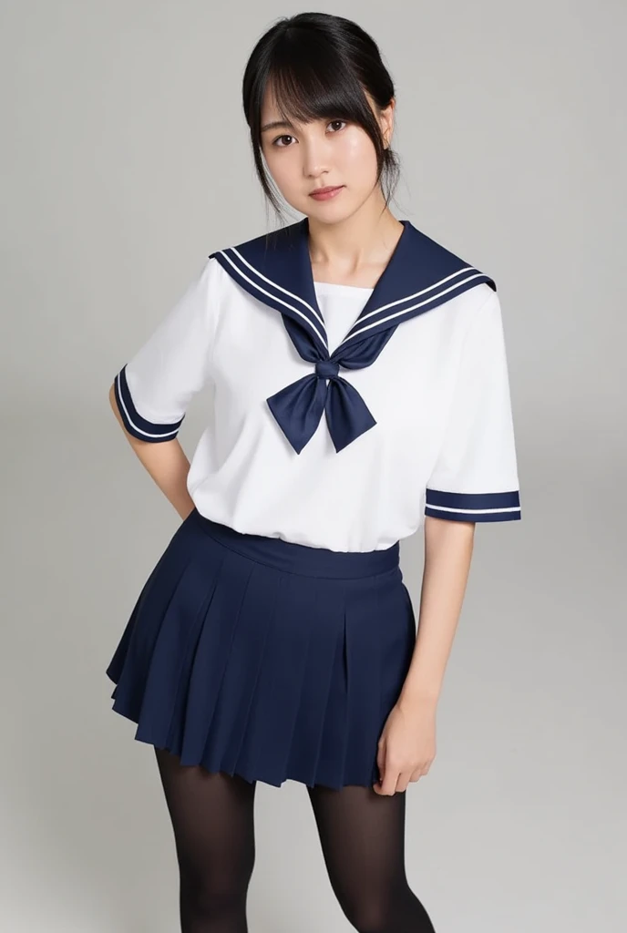 Masterpiece、high quality、Japanese、18-year-old、cute、Sailor suit