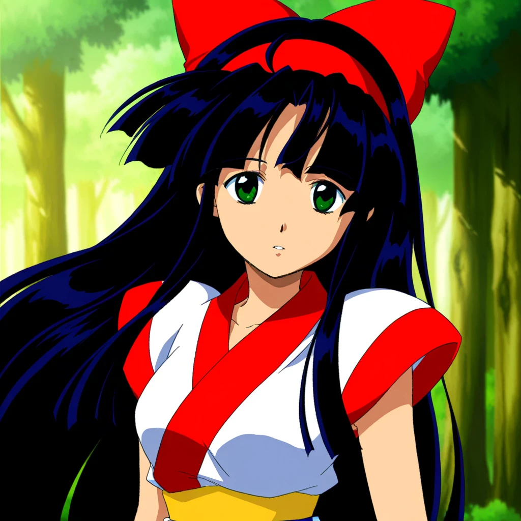 score_9, score_8_up, score_7_up,12kmasterpiece, very aesthetic, (anime coloring, anime screenshot), official art, illustration, 
1girl, solo, solo focus, 
((nakoruru)), hair ribbon, medium breasts, 
, shiny hair, 
, 
parted lips, 
, cowboy shoy
,