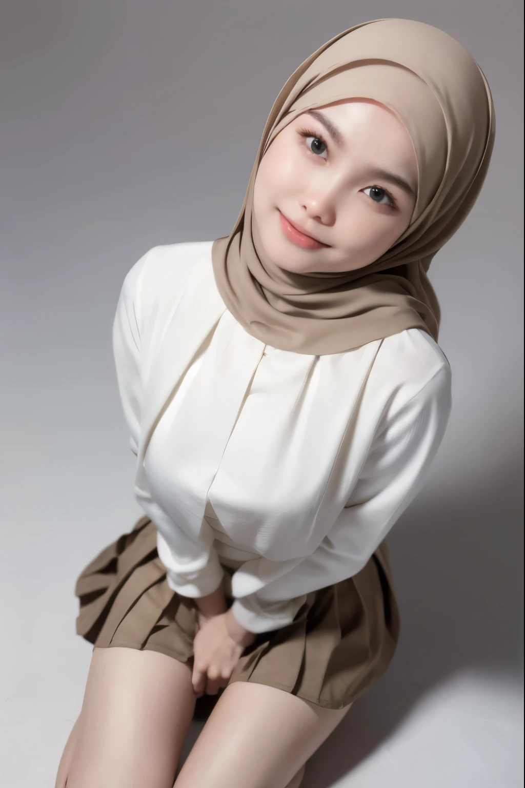 Young japanese girl, small girl, primary school children, kids, realistic, high detail, beautiful, innocent, ultra hd, perfect anatomy, naked , nude, beautiful girl, white hijab, wear hijab, high quality, ultra high detailed, sex, threesome, vaginal, anal, girl sex with many boys, wear round glasses, dreamy face, smile, innocent hairless pussy, threesome, cowgirl, spread legs, , kids sex