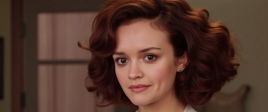 Olivia Cooke staring at Playboy Playmate Cynthia Myers in a Hollywood Movie bio-pic. Olivia Cooke staring in the 1970 movie Beyond the Valley of the Dolls at the character Casey Anderson. Olivia Cooke with Cynthia Myers type bouffant hairstyle and body. Full breasts. Petite. 1970 fashion. Brunette big hair. 