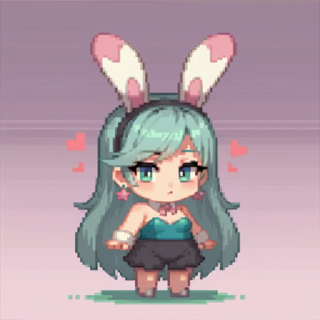 Fake bunny ear cute  girl