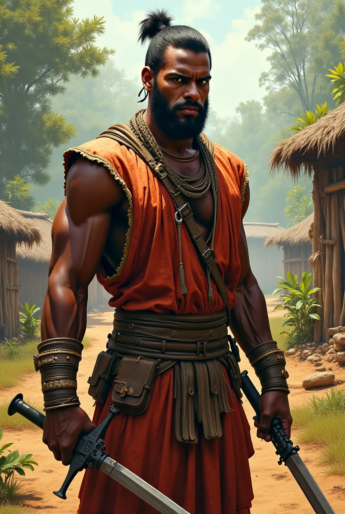 The Warrior and Blacksmith: Ogun is often represented as a strong and courageous warrior. He is also associated with metallurgy and forging, being called "Ogun Beira-Mar" or "Ogun das Tools".
Lord of the Roads: Ogun is considered the lord of roads and paths. He is invoked to clear paths, remove obstacles, and protect travelers.
Color and Symbols: Ogun is usually associated with the color green or dark blue. His symbols include a sword, an axe, a spear and an anvil, reflecting his warrior nature and skill as a blacksmith.