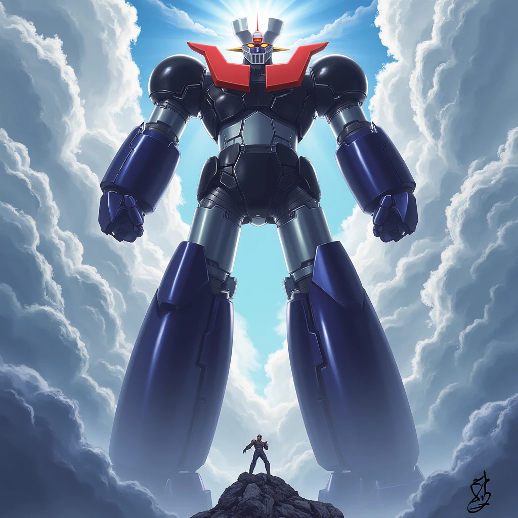 (masterpiece, best quality), high resolution, (8k resolution), (ultra detailed), mazinger z robot <lora:mazinger02:.7> destroying burgos city