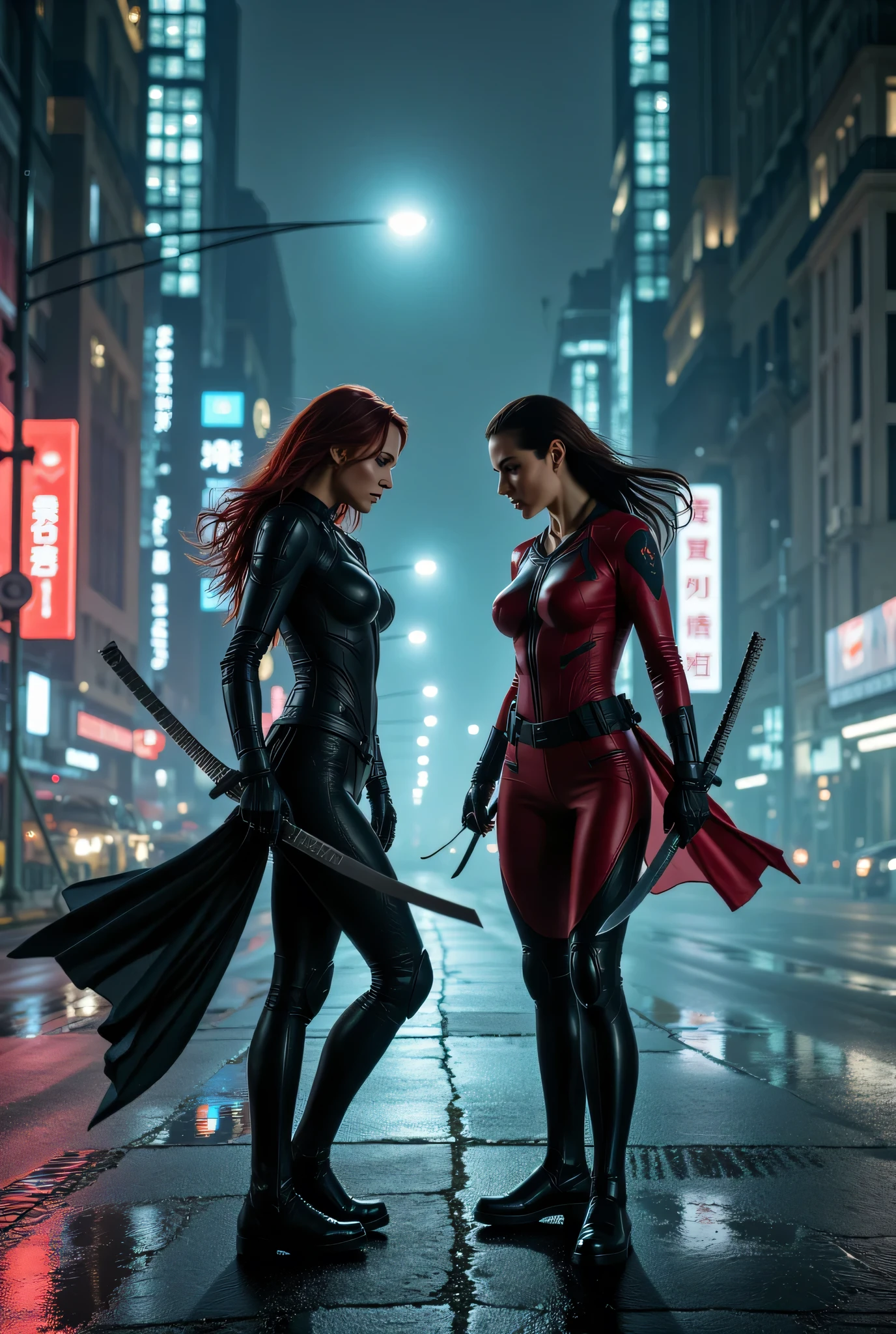 (Extreme Detail CG Unity 8K wallpaper, masterpiece, highest quality), (Exquisite lighting and shadow, highly dramatic picture, Cinematic lens effect), an alluring woman wearing a traditional Wolverine yellow costume, black hair color, from the X-men universe, Marvel, Wolverine, fighting off evil tentacles, dynamic pose), (excellent detail, excellent lighting, wide angle), (excellent rendering, enough to stand out in its class), focus on glossy Wolverine costume, complex blood splatters patterns, bloody wolverine retractable claws, open-mouth, rage, berserk, sexy, seductive gaze, goth makeup,