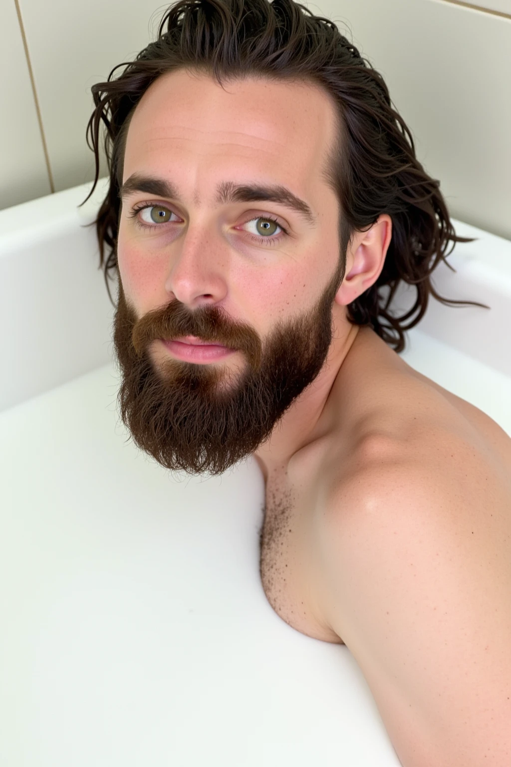 score_9, score_8_up, score_7_up, BREAK, orgasm face, male climax, chrsmcln, gigantic pecs, at a bathroom, mirror selfie, solo, excessive cum,  <lora:orgasmpony:.65>, <lora:chris:.8>