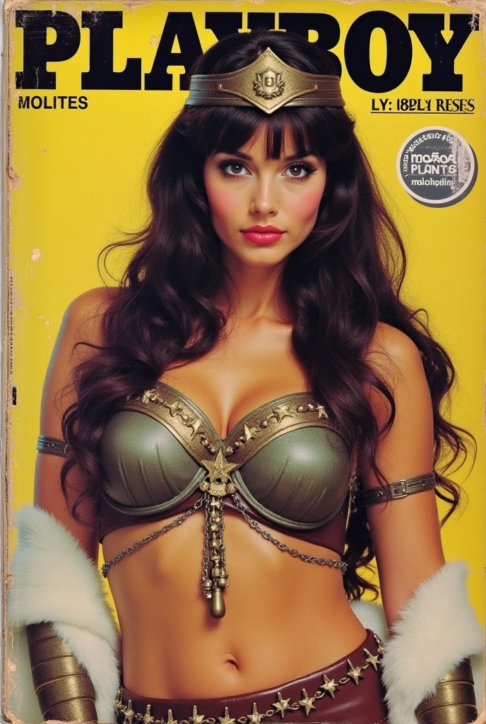 (Sexy comics, 1980 comics style), barbarian girl, weapons, fur, leather