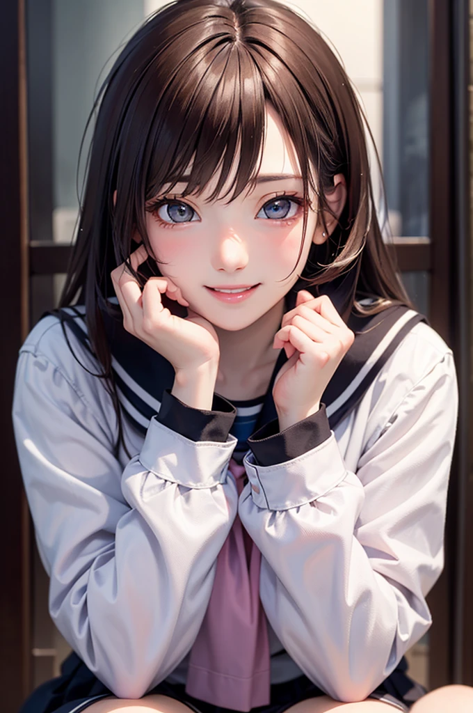 (Maximum resolution: 1.2), (Ultra High Definition TV: 1.2), Cinema Lighting, Ultra High Definition TV, (Delicate eyes and skin), 8k resolution, Sharp focus: 1.2, Perfect Style, Cute face, Perfect body, Highly detailed face and skin texture, Delicate eyes, Dark blue eyes, double eyelid, Thin eyebrows, Glitter Eyeliner: 1.2, natural cheeks, Shiny skin, White skin: 1.2, (glossy lips: 1.4), one person'perspective, (smile: 1.2), ((Pure and cute girl:1.3)), (Long Wavy Hair), (Light brown hair:1.2), ((Very close relationship: 1.2)), mini skirt,Embarrassed look,(((Big Breasts))),(((High School Uniform))),((Exposing breasts)),(((Showing nipples))),((orgasm)),(((((Pussy juice))))),((((((ペニスをVaginal奥深くに挿入する)))))),(((Women at the top))),((throw)),(((show off your pussy))),((((Sex)))),((((((1 boy and 1 girl)))))),(((Vaginal)))