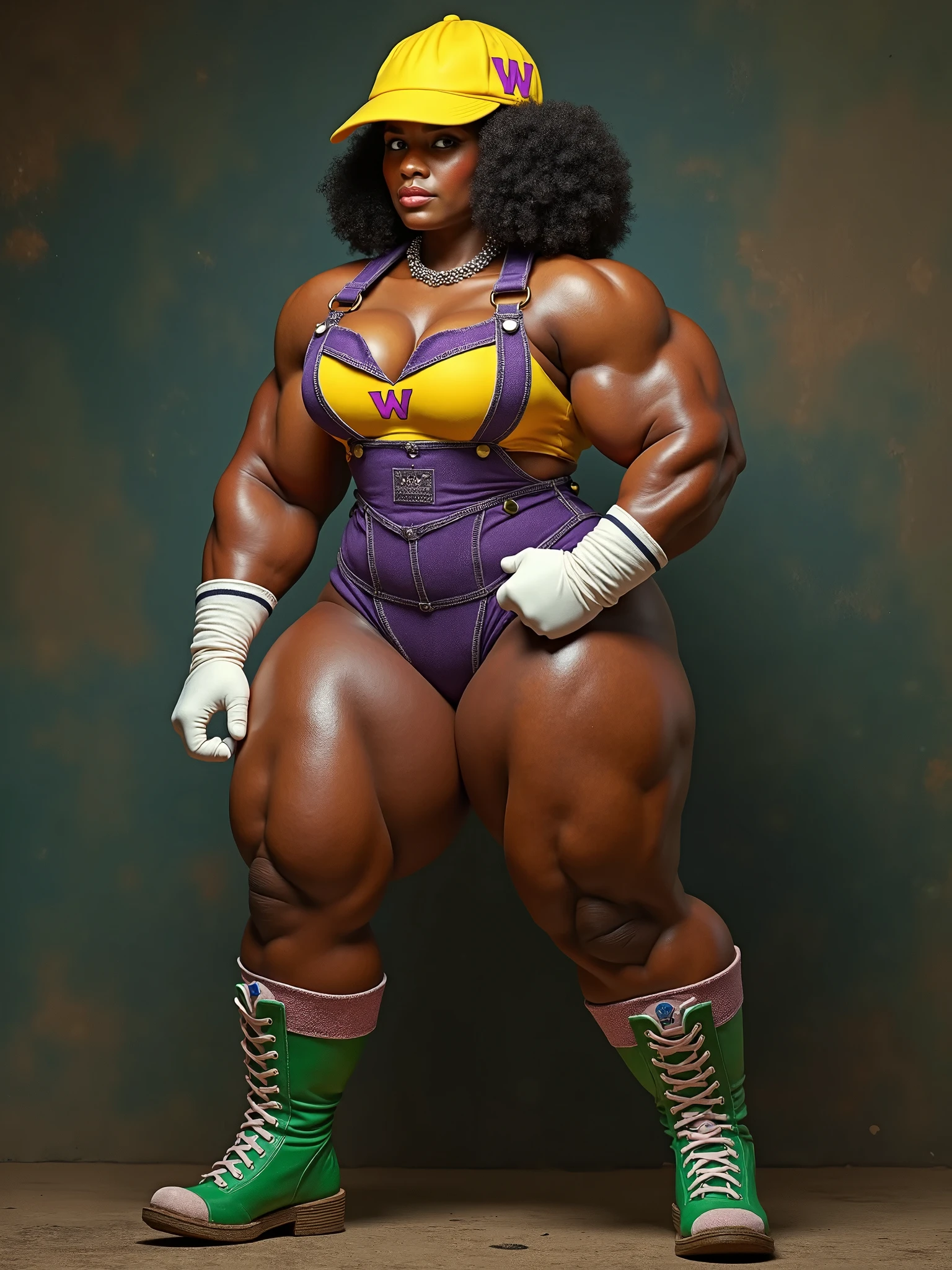 E girl cut hair Bob color pink jacket open mini skirt (((mecha legs Master piece Ultra Quality))), stand pose head on full body , (tall, muscular:1.3), (dark skin, perfect skin:1.8), (big breasts:1.3),Grt2c