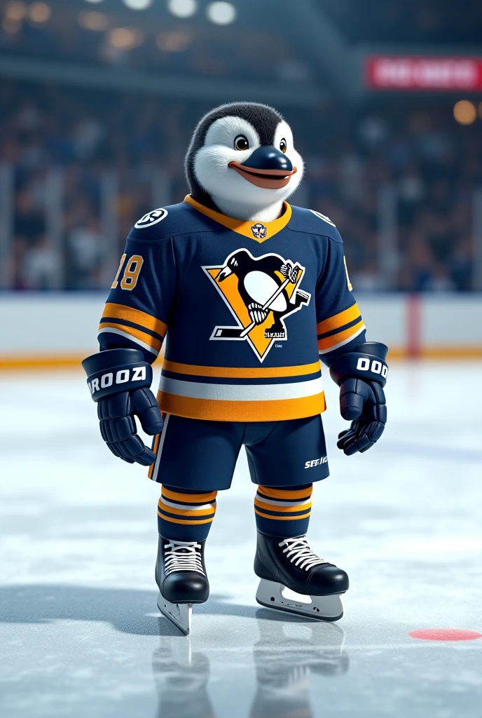 Football uniform with Daffy Duck