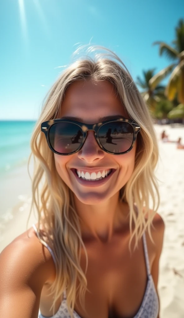 (masterpiece), (artwork), medium and voluptuous body, playa, a closeup... selfie, Instagram...