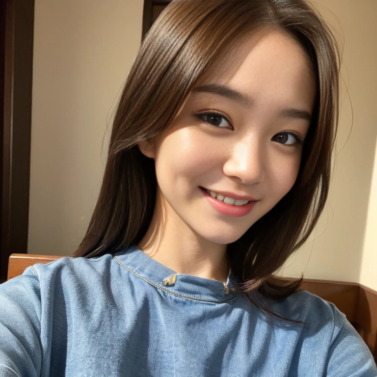 seed:2020674263.((Full body angle:1.1)).((highest quality, 8K, masterpiece:1.3)), ((from below:1.1)).concentrated:1.2, Perfect body beauty:1.4, Hips:1.2, ((Delicate Hair)), (Colorful button-through crop shirt :1.1) , ((highest quality、8K、masterpiece:1.3))、1 Girl、A sloppy smile、Esbian all over、Slim face、Big Boobs、Beautiful woman、(Dark Brown Hair)、Long Hair、1.1、Flickering Valley、Detailed eyes、double eyelid、Blurred Background、超Slim face、Smile、Looking down、stroll、