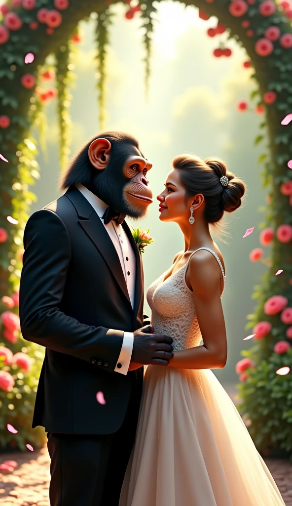 A Chimp and a Woman Get Married