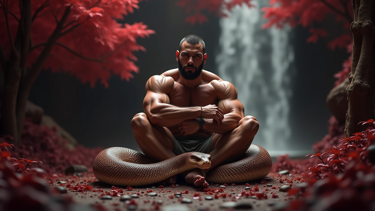 A man meditates --auto --s2
