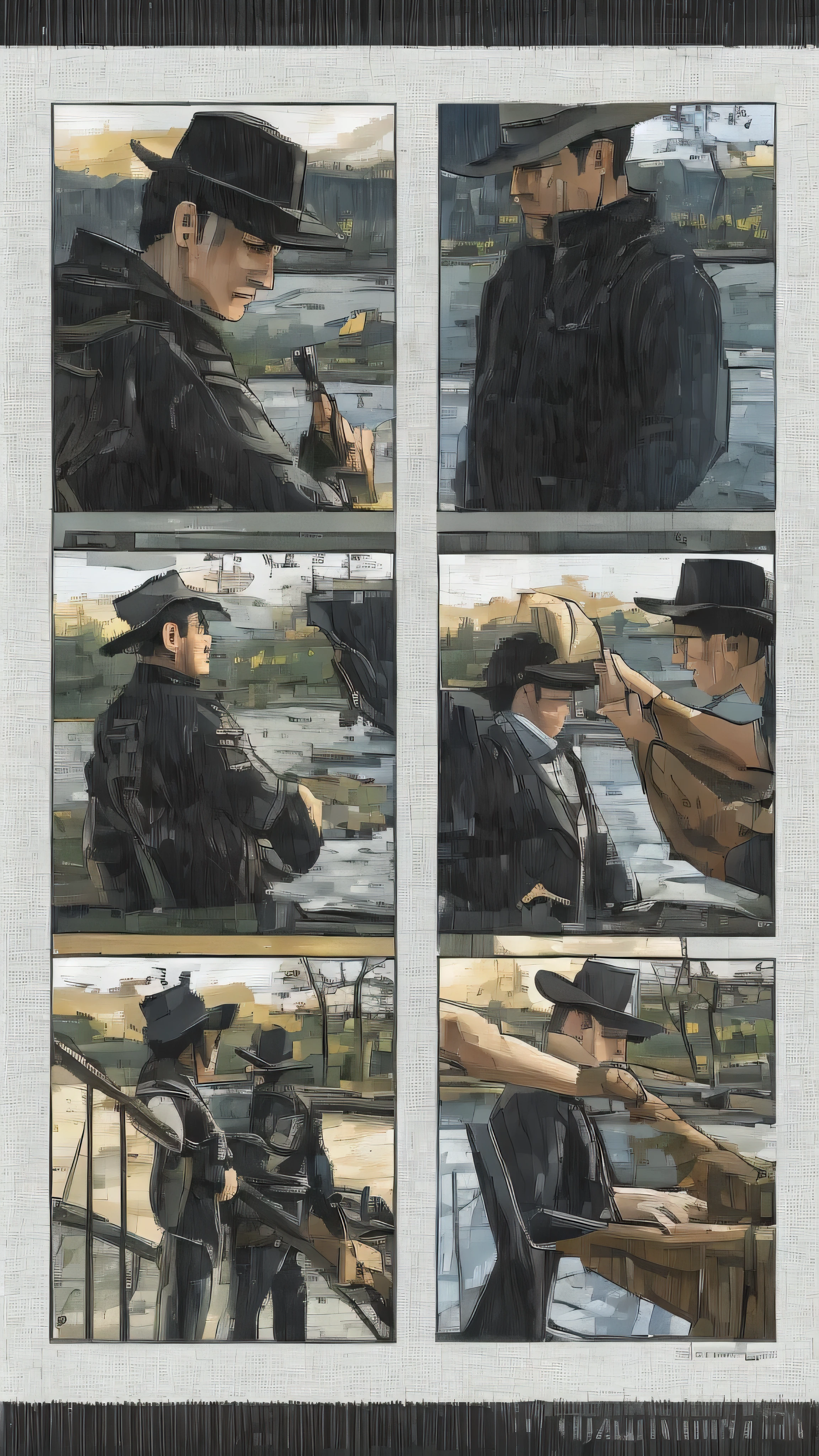 (Masterpiece,   Top Quality :1.2),   cowboy shooting, Alone,   Focus on Men ,  {{One boy , Gojo Satoru, smile,   put your hands in your pockets ,  Blindfold ,  black jacket