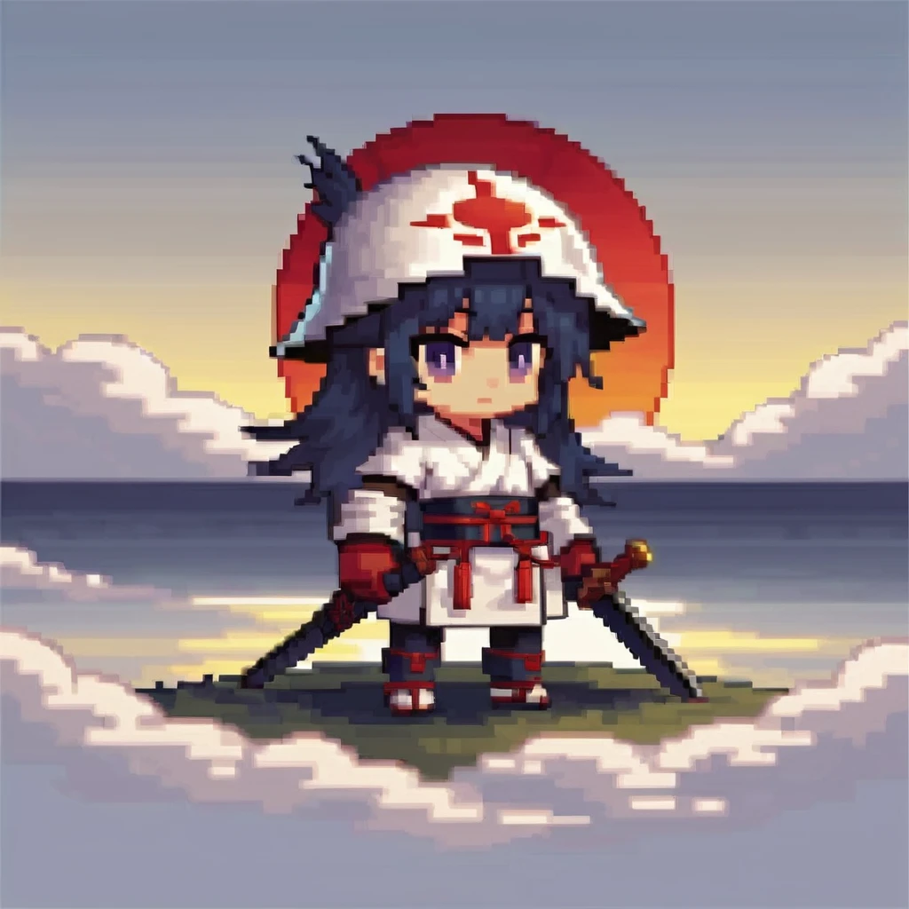 Pixel Samurai girl