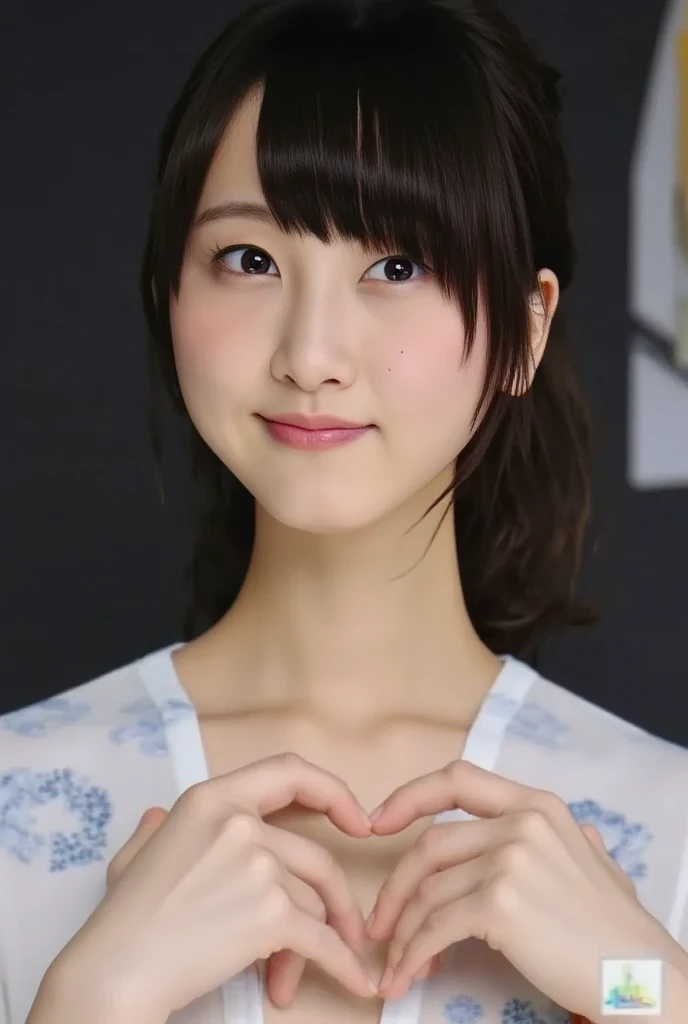  she firmly forms a big heart shape with both hands、holding it in front of her chest:1.67、 instagrammable:1.2、 (Super accurate humility、 RAW photos 、8k、32K、Masterpiece、 realistic、   photorealistic:1.37)、Cute Japanese women images、 Wearing sexy swimsuit :1.33、 An extremely realistic and detailed upper body portrait of a young woman taken in natural light 、   upper body、  1 girl、Photo Mapping、   physically-based rendering 、Excellent image quality、  high definition、1080P、( beautiful faces)、( Wearing blue clothes)、(   Detailed description of the hand setter &#39; muscle area )、( CG in detail)、 rich details 、(  great features  :1.35)、(  detail eyes)、  and looks forward to your eyes 、Delicate clavicle、 Mr.々A pose 、非常にリアルで詳細な若い女性の   upper bodyポートレート。 Beautiful skin 、  頬の高い部分に柔らかいLight is reflected ています .、   small pores and hair follicles  、  even the smallest blood vessels are visible 。The skin is smooth、She has a natural flush to her cheeks 、Healthy glow。  The eyes are large and clear blue、 虹彩には細かい模Mr.がある、 Light is reflected 、 slightly tilted to ,   Very realistic and detailed upper body portrait of a young woman with slight shadows under her eyes   、  lashes are long and naturally curled ,  Her lips are a soft pink 、  smooth texture and natural shine 、 ,   The background is a pale black and white gradient   、焦点は完全に顔と   upper bodyに当たっている,  realistic shadows and textures、PHOTOGRAPHIC DETATION 