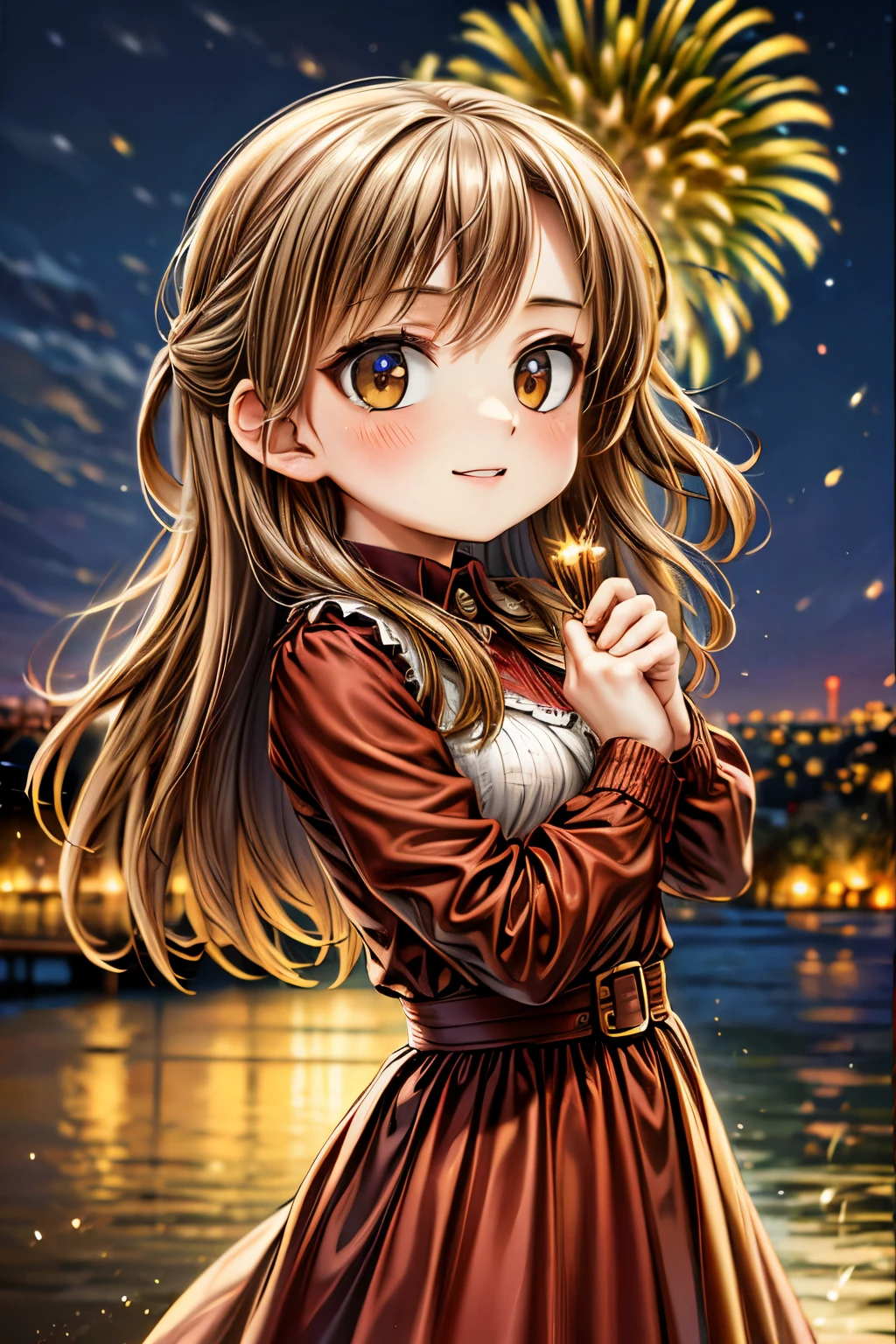 a stunning display of fireworks over a lively new year's eve , colorful explosions in the night sky, south european city, celebration atmosphere, people enjoying the , beautiful detailed faces, intricate firework patterns, warm lighting, vibrant colors, detailed realistic rendering, high quality, cinematic composition , warm lighting, vibrant colors, cinematic lighting, award winning photo, hyper detailed, 8k, high resolution, masterpiece
