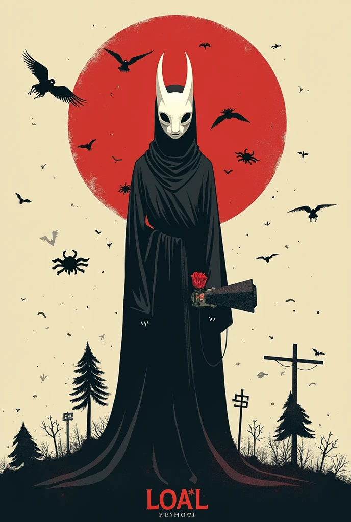 a girl standing under the dead tree,black and red palette,eerie,pale skin,<lora:jtc_v1.0:0.75>,jtc,