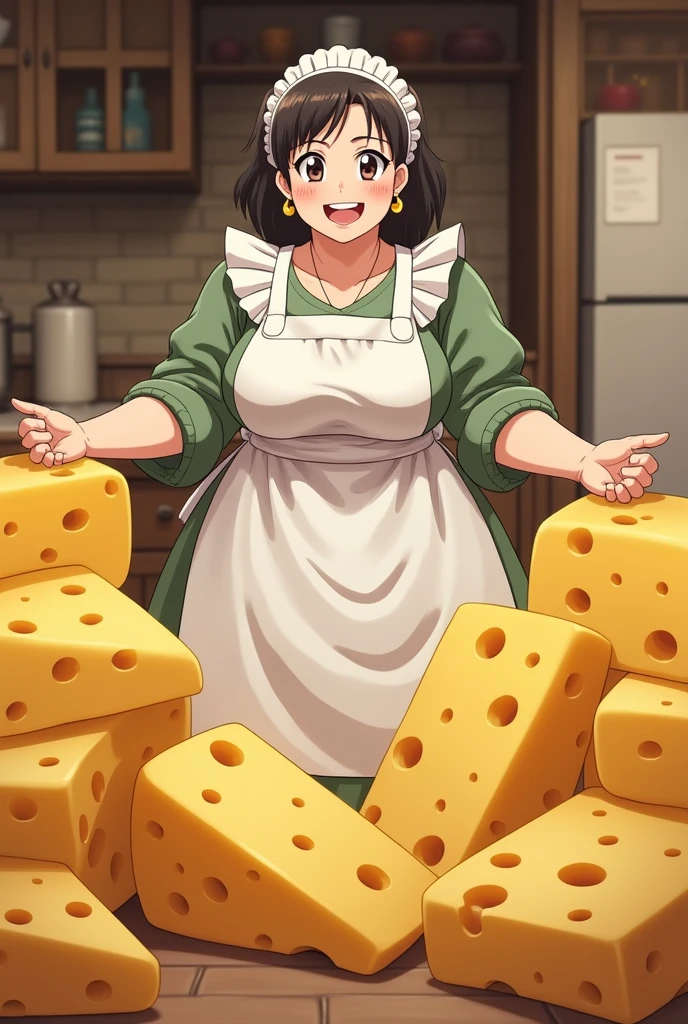 beautiful busty eating ((whole roasted turkey) dishes), fully clothed, brown hair, gigantic breasts, giga_busty.