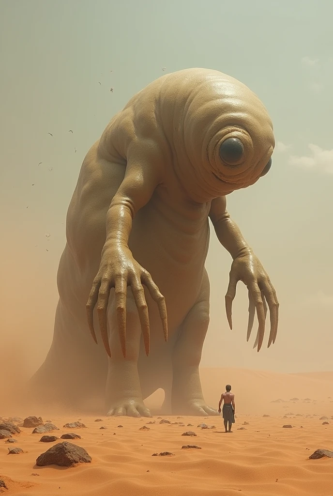 a highly detailed matte painting of a man on a hill watching a giant alien monster, by makoto shinkai, by artgerm, by wlop, by greg rutkowski, volumetric lighting, octane render, 4k resolution, trending on artstation, masterpiece