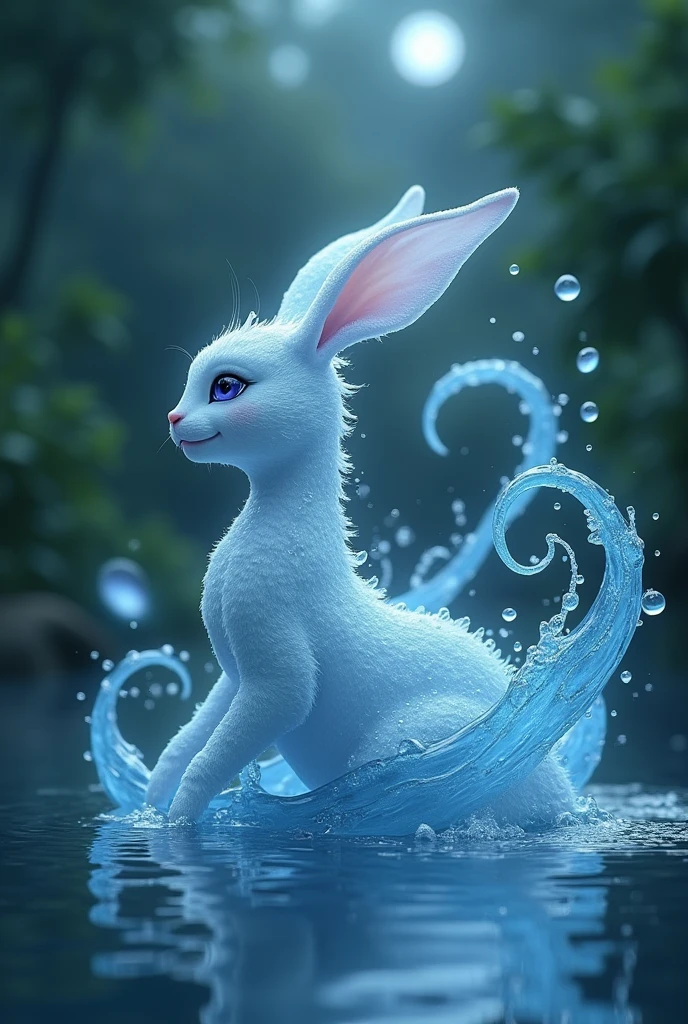 Dancing on the Sea Surface, by Zootopia, (best quality, masterpiece, perfect composition, very aesthetic, ultra-detailed, intricate details:1.3)