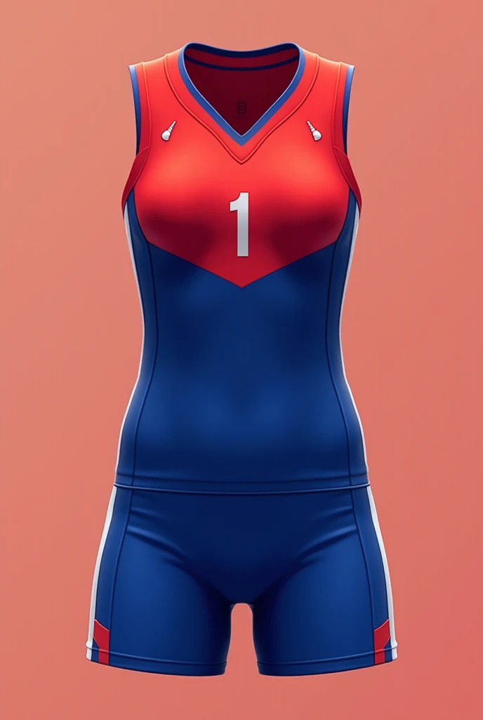 Women's basketball uniform design (red, black and dark blue) ( Make the shorts in that picture blacker)