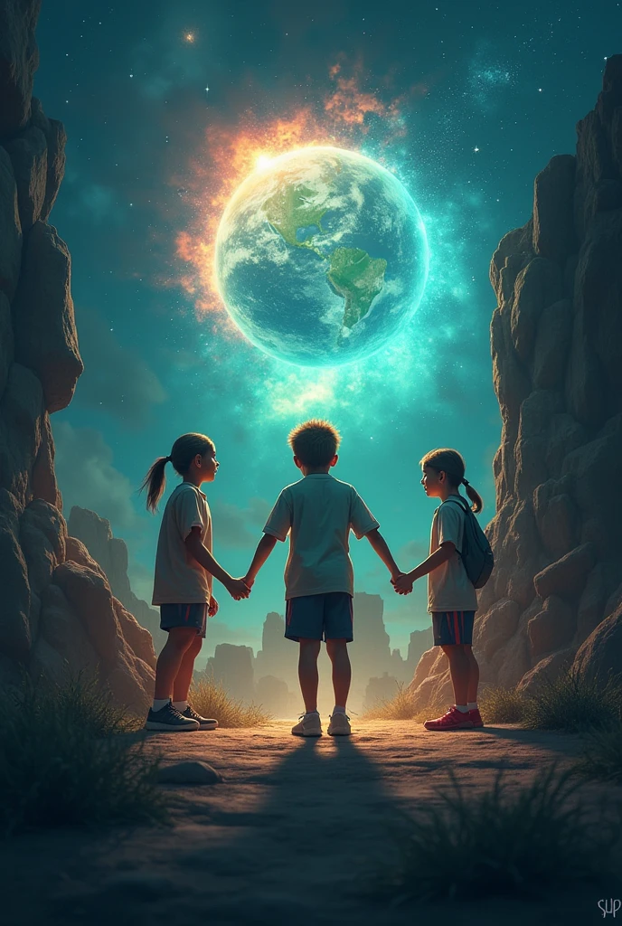 (((Obra-prima))), melhor qualidade, imagem hiper-realista, Brazil's disabled children in a backdrop, deficiente em uma cadeira de rodas olhando para o cosmos com estrelas e planetas.