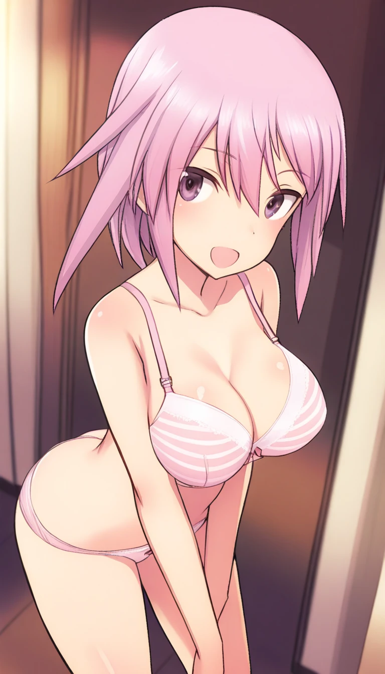 anime_still, masterpiece, best quality, 1girl, Gasai Yuno,(large breasts:1.5), nipples, pink hair, long hair, solo, nude, sitting, tiles, looking at viewer, large breasts, low twintails, smile, v arms, bed room, twintails, wariza, navel, blush, collarbone, pink eyes, red eyes, stone floor, sidelocks, white legwear, seiza, tile wall, very long hair, hair between eyes, socks, shiny, crazy eyes, crazy smile, blood splatter,