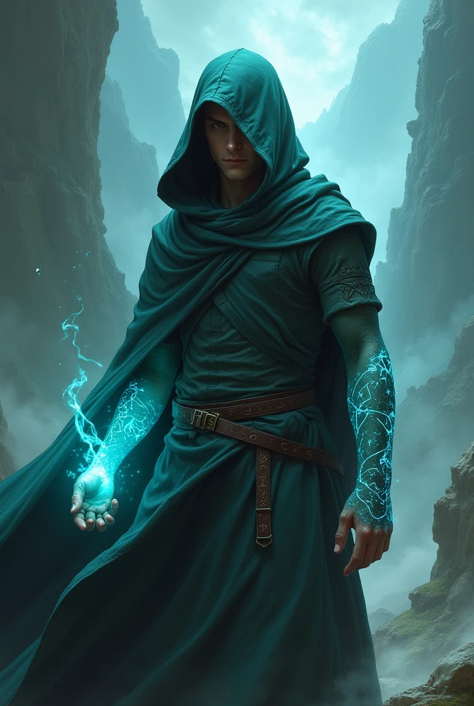 Wizard Arm Rune I need a young man hooded character wizard affinity wind shines Epic ...