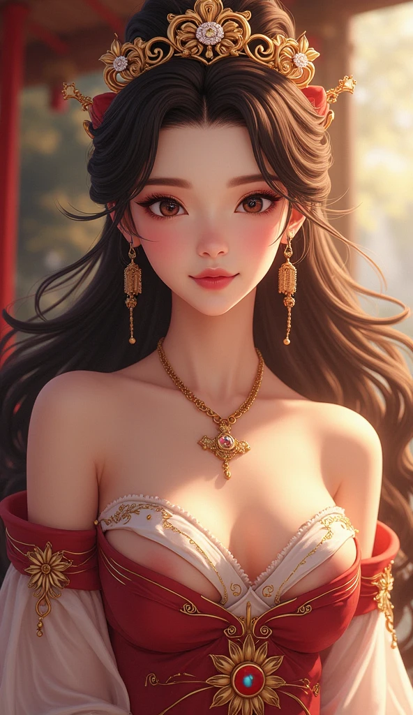 best quality, masterpiece, highres, 1girl, transparent silk china dress, beautiful face, hair ornament, looking at viewer, smile, closed mouth,lips, dress,hair ornament, necklace, jewelry, long hair, earrings, Beautiful face,upon_body, tyndall effect,photorealistic, dark studio, rim lighting, two tone lighting,(high detailed skin:1.2), 8k uhd, dslr, soft lighting, high quality, volumetric lighting, candid, Photograph, high resolution, 4k, 8k, Bokeh