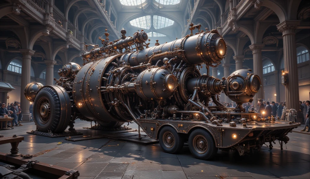 An overcomplicated contraption with lots of moving parts that performs a very simple task.