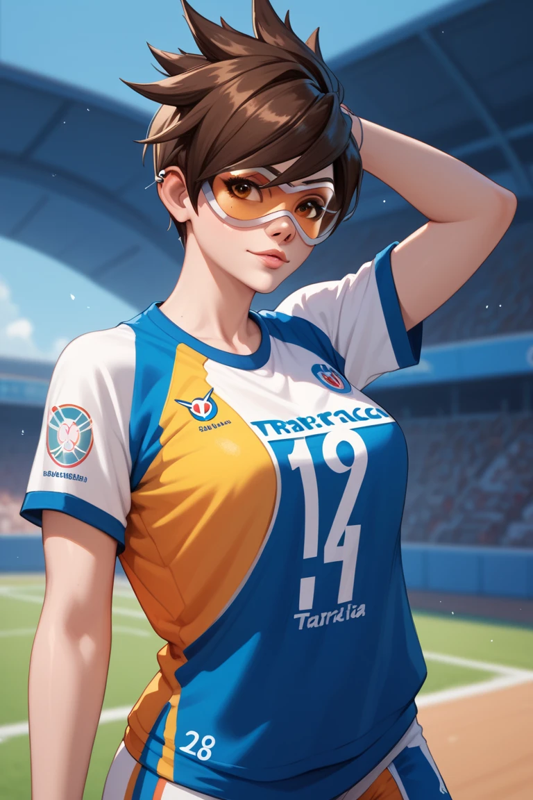 Overwatch tracer com camisa do Brazil