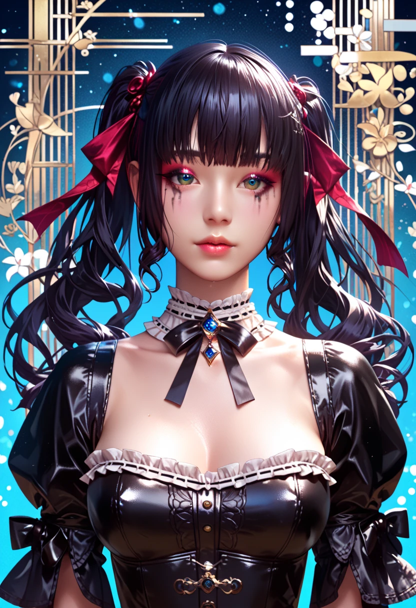 Sfw,(vivid colors,ultra-detailed),(best quality,realistic:1.37)chun li as a Victorian goth girl in a dark Victorian era backdrop, full body, reimagined