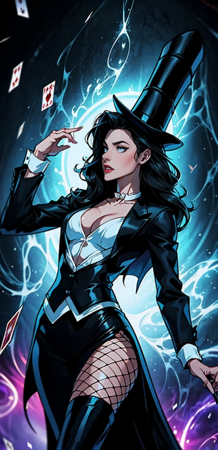 Zatanna casts a spell turning batman into an attractive woman, 2 women, full body --auto --s2