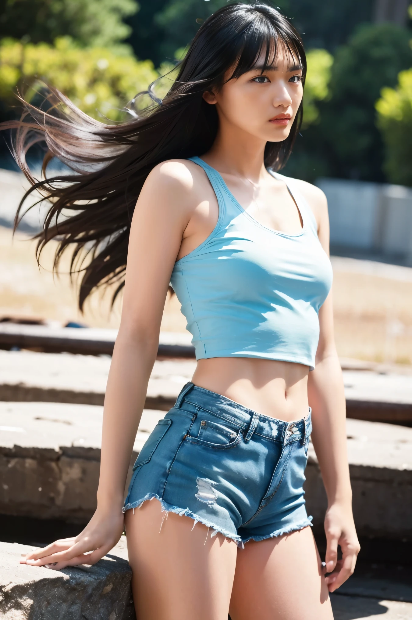 blue eyes、bionde hair、Full body photo、Sexy Face、Long straight hair_Hair reaching down to the waist、 Complete look、(((masterpiece)))、((Highest quality))、((超Realistic))、Mature woman、Mature woman、perspective、Very detailed、The perfect temptation、Best image quality、Fine-grained image quality、beautiful、Europe, woman, French, woman Italian, Italian, smile、blue eyes、jewelry, blue eyes, Realistic, High resolution, Glowing Skin, (Detailed face),jewelry, , night, bionde, Wavy Hair,Attractive appearance, Dynamic Angle,Female Tennis Player,Teenage Girl,Skirt flutters