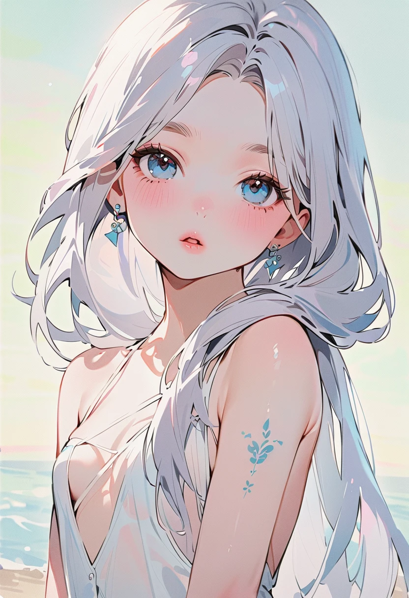 ((Лучшее качество)), ((шедевр)), (подробный), Draw a naked girl