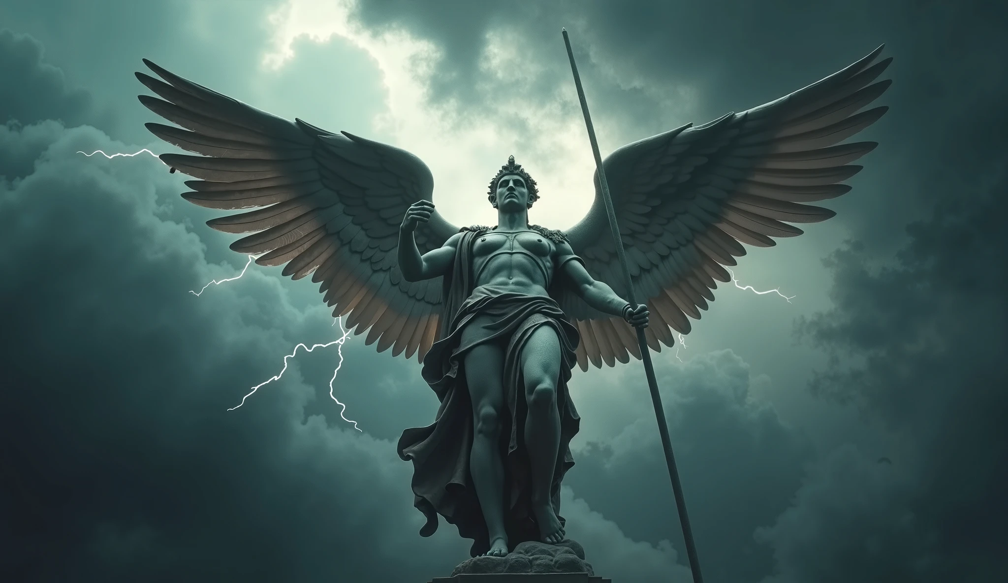 I just created a statue of Lucifer in an even larger square