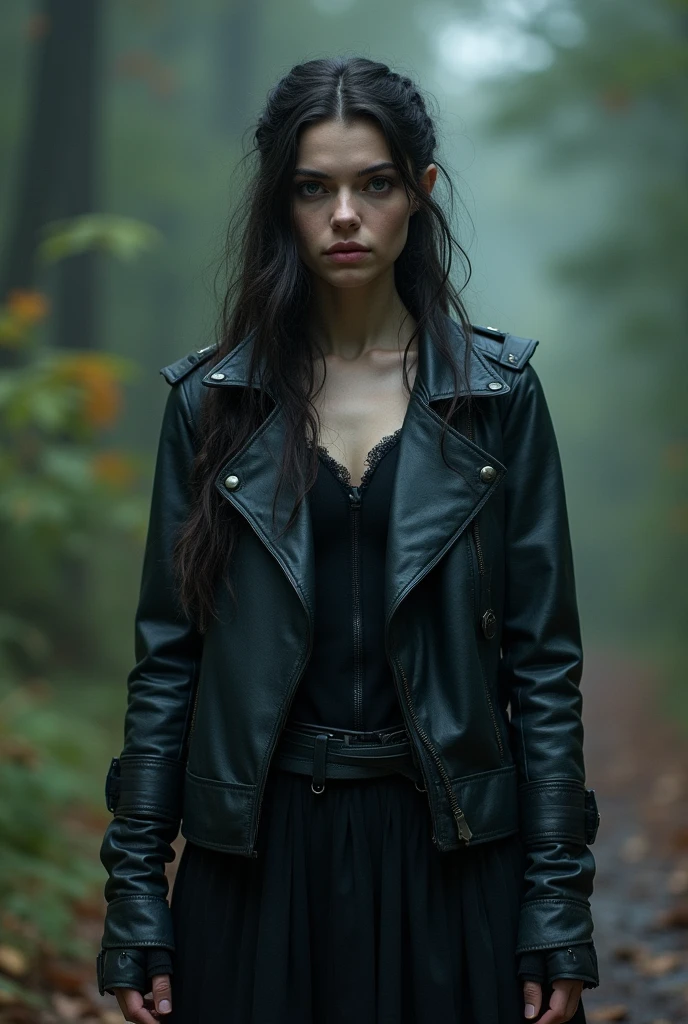 Sasha Zimer, Androgen traits, eyes large, voluptuous, Eastern European origin, mysticism, close-fitting clothes