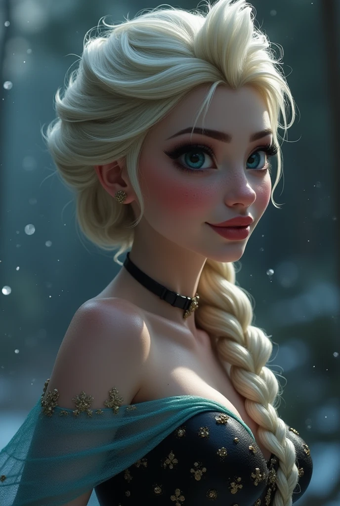 Faded Headshot, faded bottom, faded edges ,score_9,score_8_up,score_7_up,score_6_up,score_5_up, rating_safe,
1girl, Elsa, Disney, \(Frozen\)/,(ultra HD quality details), blue eyes, blonde hair, single braid, single braid over shoulder,
blue dress, bare shoulders, long sleeves, bare shoulder, cleavage,
beautiful, centered, looking at the camera, approaching perfection, dynamic, moonlight, highly detailed, watercolor painting, artstation, concept art, smooth, sharp focus, illustration, portrait, close up
medium breasts,