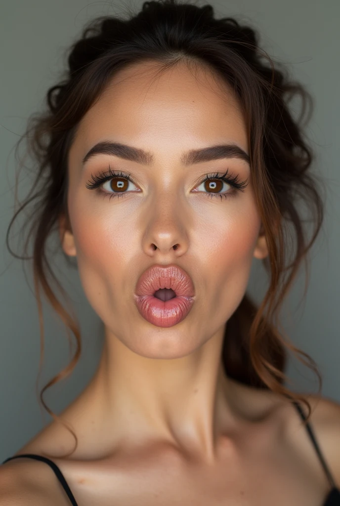 Fish Lips Female professional photo , A woman, duckface, dinghy lips , fish lips - SeaArt AI